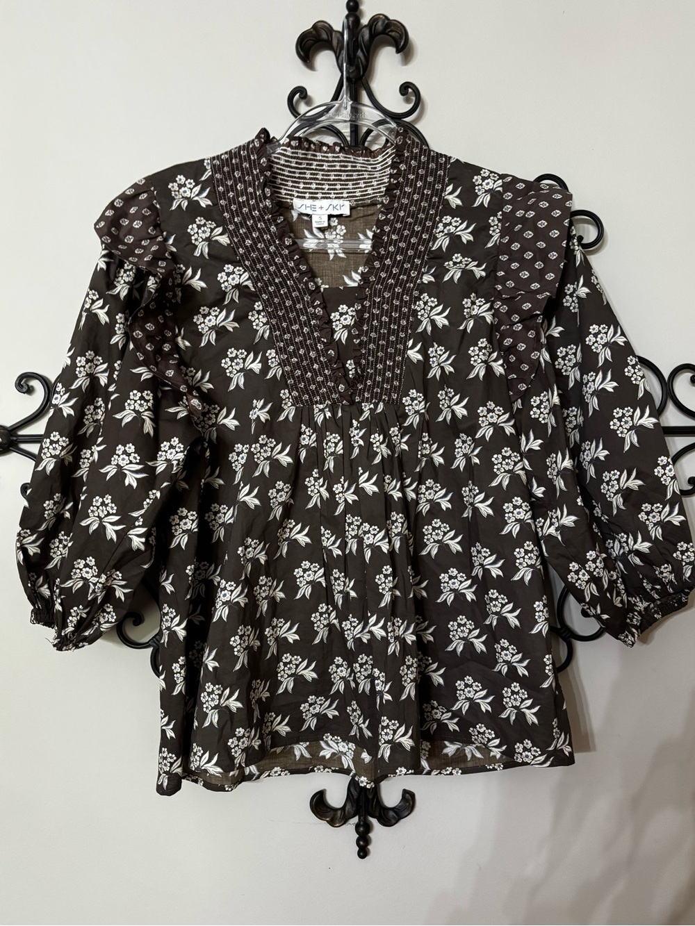 She + Sky Blouse Size Small
